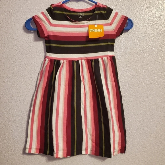 Gymboree Girls Striped Midi Dress 3T - Picture 1 of 3